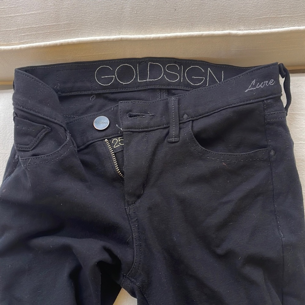 Goldsign denim black jeggings